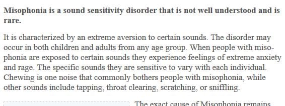 misophonia