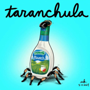 hiddenvalley, nationalranchday, ranch, ranchdressing, salad, saladdressing, spiders, tarantula
