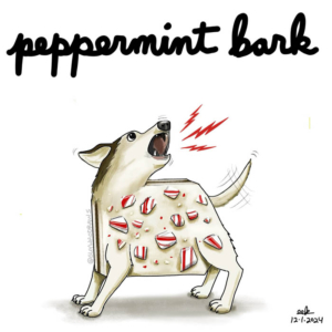 Badpeppermintbark, candy, dog, dogs, holidaycandy